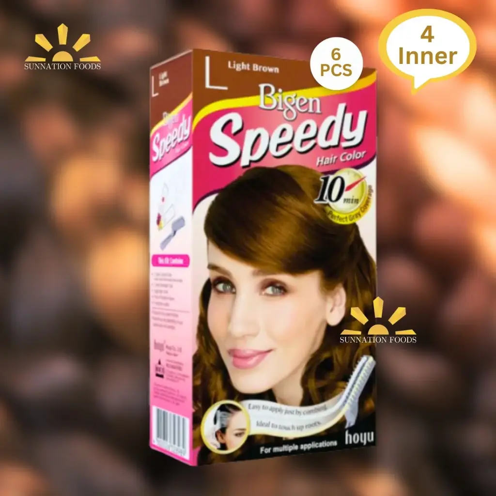 Bigen Hair Dye SPEEDY LIGHT BROWN (L) 4x(6x40g)