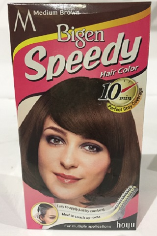 Bigen Hair Dye SPEEDY MED. BROWN (M) 6x40g (Inner)