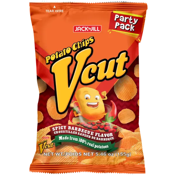 JJ VCUT SPICY BBQ Party Pack 18x155g