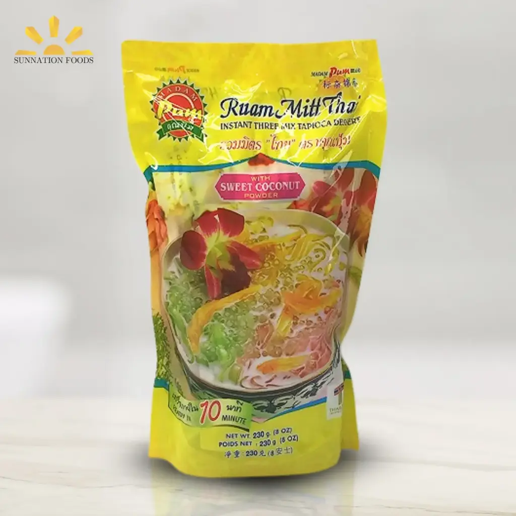 M Pum Instant 3 Mix TAPIOCA DESSERT (Ruam Mitt Thai) 24x230g
