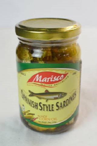 Marisco SPANISH SARDINES In Hot Corn Oil (Green) 24x240g