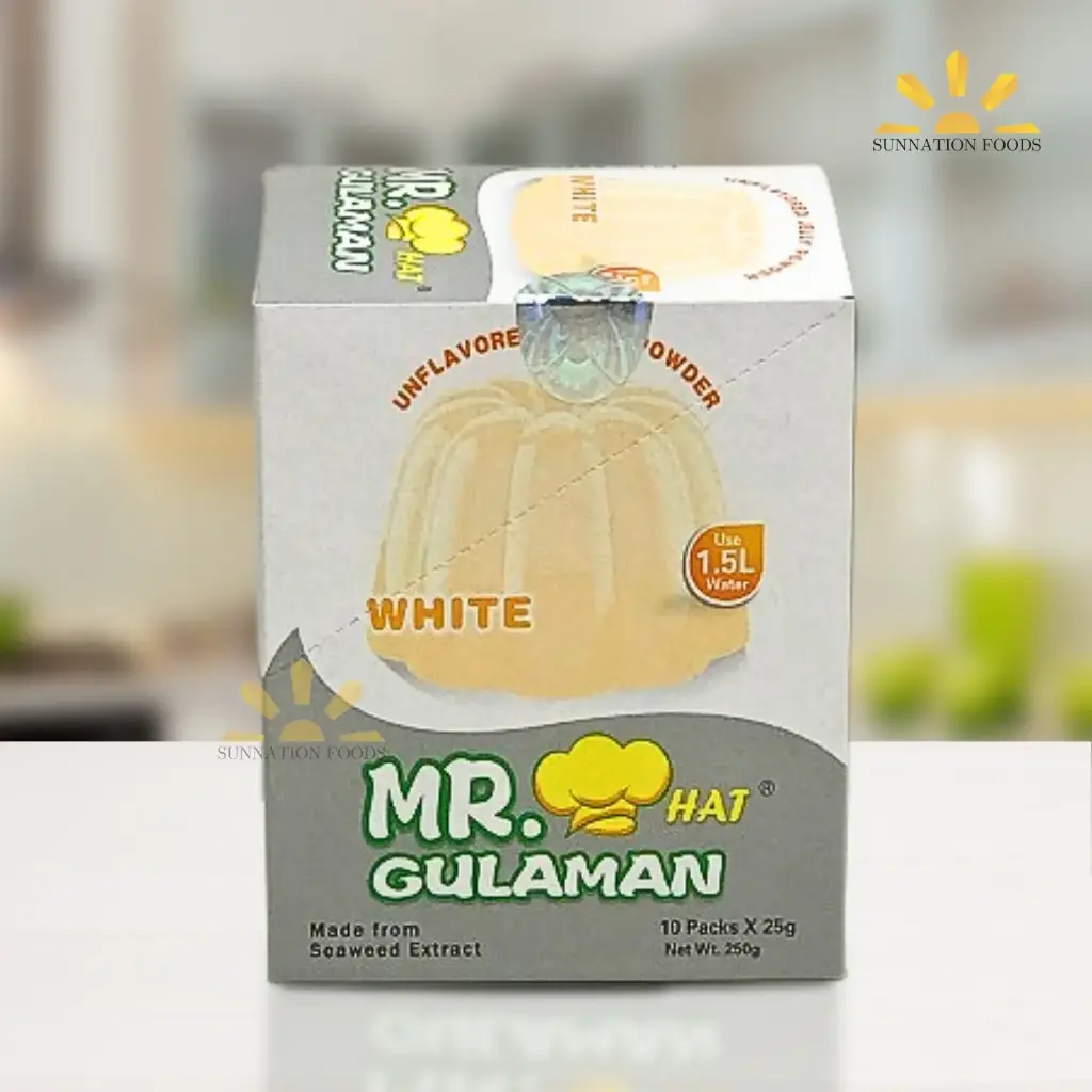 Mr Gulaman Unflvred Jelly Powder WHITE 10x(10x25g)