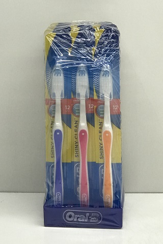 Oral B Toothbrush SHINY CLEAN 8x12 Pcs