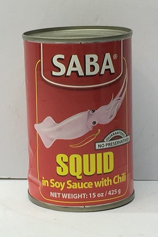 Saba Squid in Soy Sauce with CHILI 12x425g (Inner)