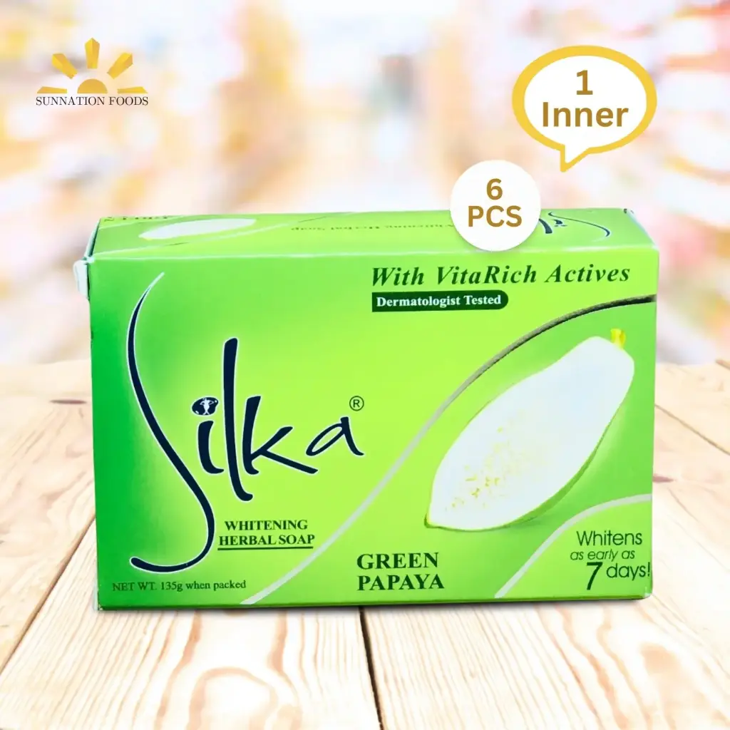 Silka Papaya SOAP (Grn) 6x135g (Inner)