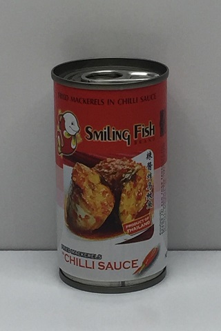 Smiling Fish FRIED MACKERELS / Chili Sc (Jitney) 50x155g