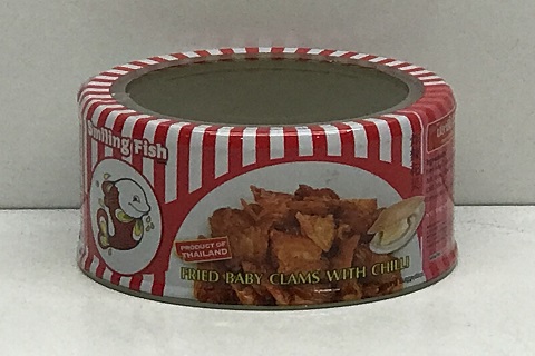 Smiling Fish Fried BABY CLAMS w. Chilli 12x70g (inner)
