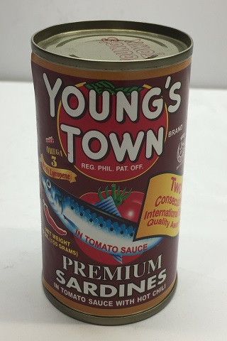 Young's Town Sardines RED 10x155g (Inner)