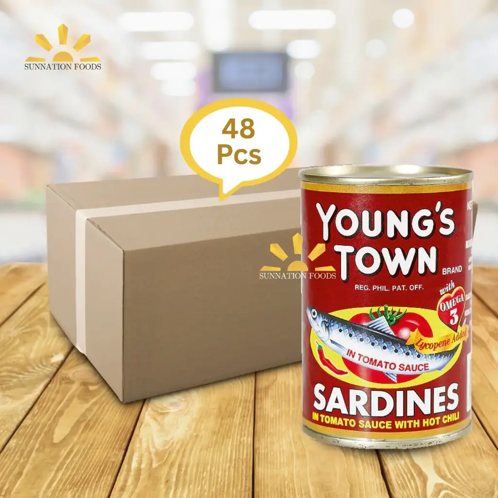 Young's Town Sardines RED 48x425g