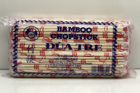 VN Bamboo CHOPSTICK (6mmx23cm) CLR 100prsx30pks