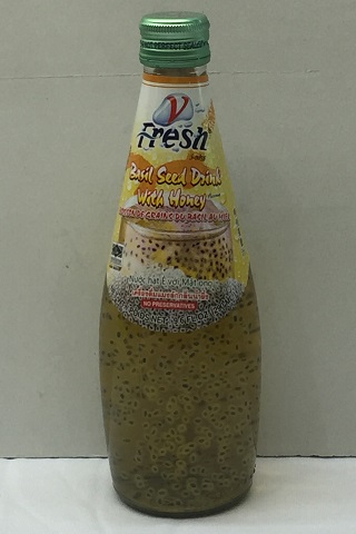V-Fresh HONEY/BASIL Seed Drink 24x290ml 