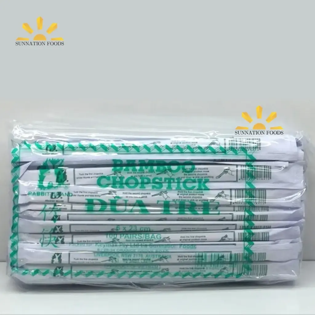 VN Bamboo CHOPSTICK (6mmx23cm) Green 100prsx20pks