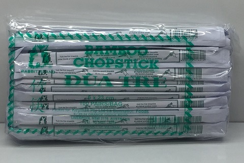 [1041] VN Bamboo CHOPSTICK (6mmx23cm) Green 100prsx20pks