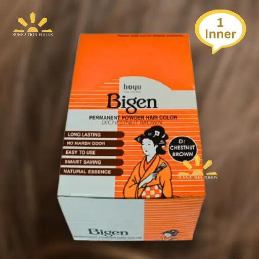 [1063] Bigen Hair Dye Powder CHESTNUT BROWN (D) 12's (Inner)