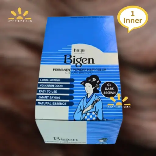 [1064] Bigen Hair Dye Powder DARK BROWN (C) 12's (Inner)