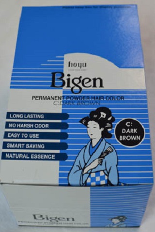 [1064] Bigen Hair Dye Powder DARK BROWN (C) 12's (Inner)