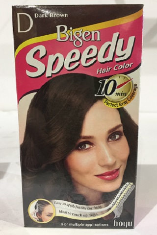 [1067] Bigen Hair Dye SPEEDY DARK BROWN (D) 6x40g (Inner)