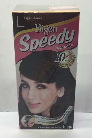 [1648] Bigen Hair Dye SPEEDY LIGHT BROWN (L) 4x(6x40g)