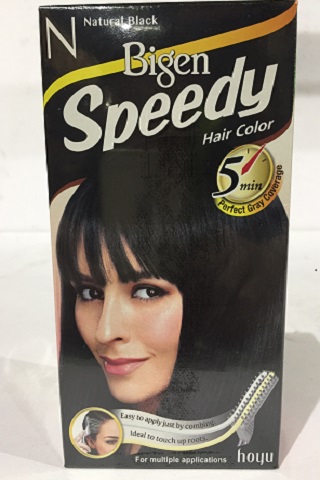 [3412] Bigen Hair Dye SPEEDY Natural BLACK (N) 4x(6x40g)