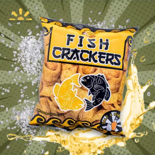 [4153] Chickboy Fish Crackers Salt & Vinegar 24x100g