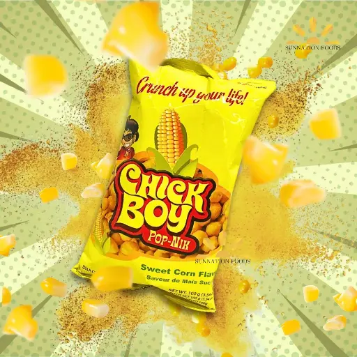 [3963] Chickboy Pop-Nik Sweet Corn Flavor 100g x 40