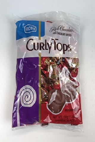 [1110] Curly Top Milk Chocolate 24x150g