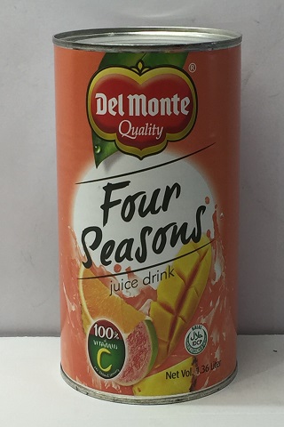 [1111] Del Monte FOUR SEASON JUICE 12x1.36L