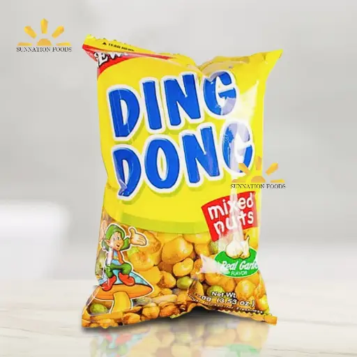 [2038] Ding Dong Snack Mix Nut GARLIC (YELLOW) 60x100g