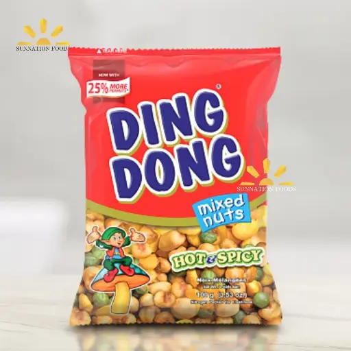 [1129] Ding Dong Snack Mix Nut HOT & SPICY 60x100g