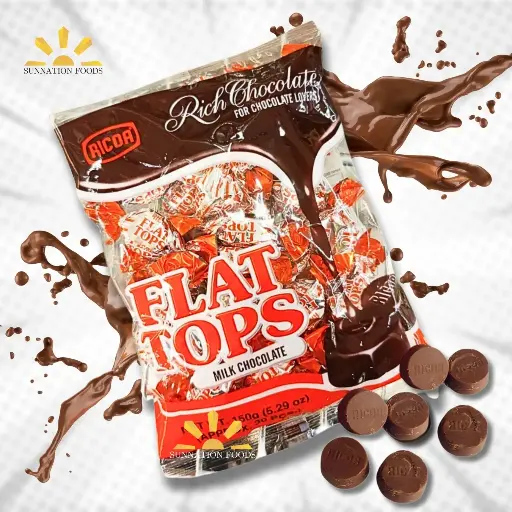 [1160] Flat Tops Milk Chocolate 24x150g