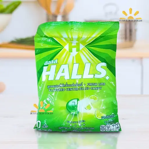 [3965] Halls LIME Candy (Thai) G 24x140g
