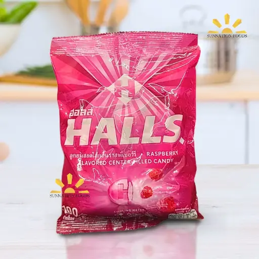 [3756] Halls M/RASBERRY Candy (Thai) P 24x140g 