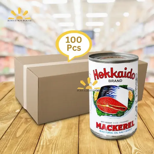 [4065] Hokkaido Mackerel In OIL 100x155g