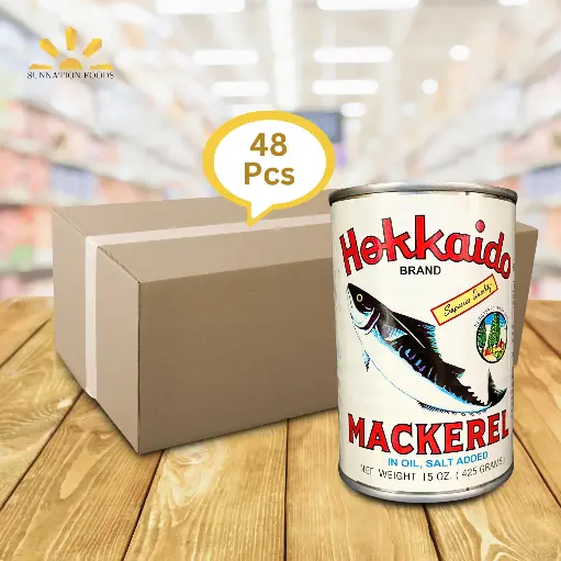 [1189] Hokkaido Mackerel In OIL 48x425g
