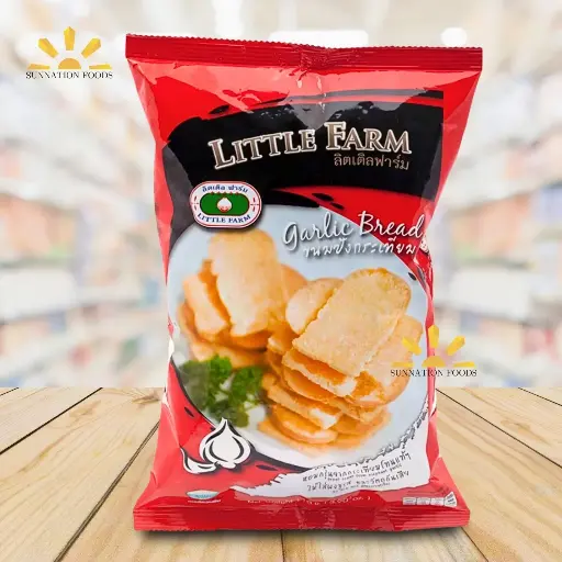 [3567] Little Farm GARLIC Flavor Crispy Bread 30x90g
