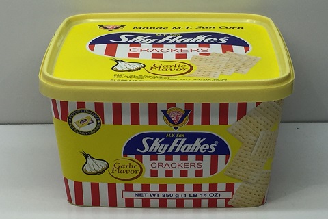 [3940] M.Y. San Skyflakes GARLIC TUB 8x800g