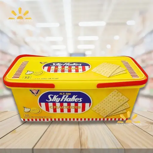 [3940] M.Y. San Skyflakes GARLIC TUB 8x800g