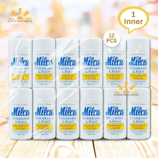 [4014] Milcu Under ARM & FOOT Deodorant Powder 12x40g (Inner)