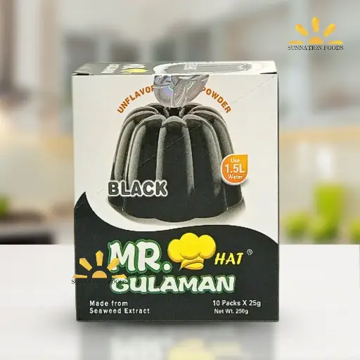 [4245] Mr Gulaman Unflvred Jelly Powder BLACK 10x(10x25g)