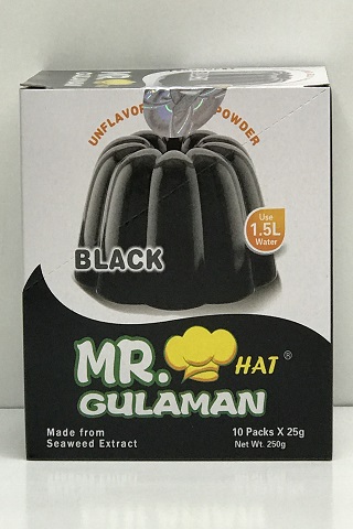[4245] Mr Gulaman Unflvred Jelly Powder BLACK 10x(10x25g)