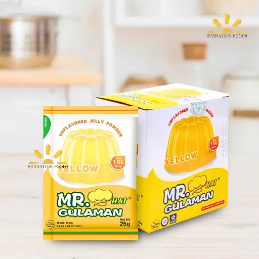 [3489] Mr Gulaman Unflvred Jelly Powder YELLOW 10x(10x25g)