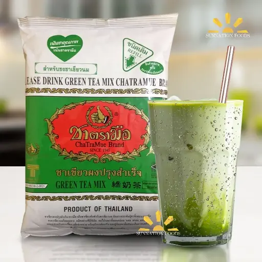 [3802] No.1 ChaTraMue Thai Milk GREEN Tea 12x200g