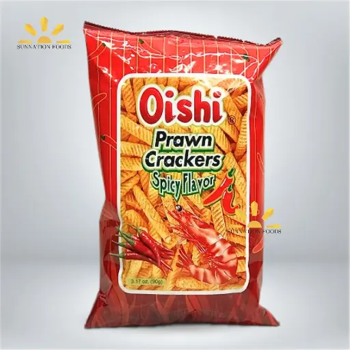 [3059] Oishi Prawn Crackers SPICY 50x60g