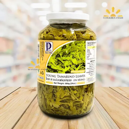 [1442] Penta YOUNG TAMARIND LEAVES in Brine 12x680g