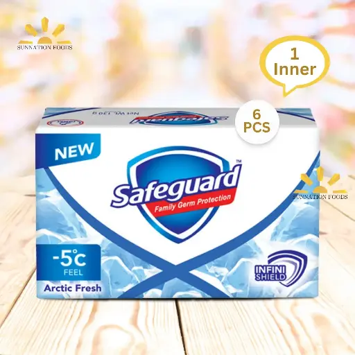 [2028] Safeguard Soap - ARCTIC FRESH BLUE 6x125g (Inner)