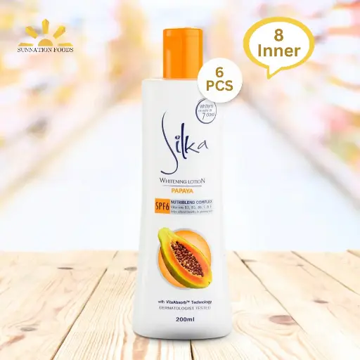 [4233] Silka Papaya LOTION (Orange) 48x200ml