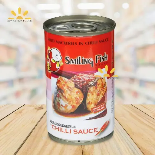 [4052] Smiling Fish FRIED MACKERELS / Chili Sc (Jitney) 10x155g (Inner)