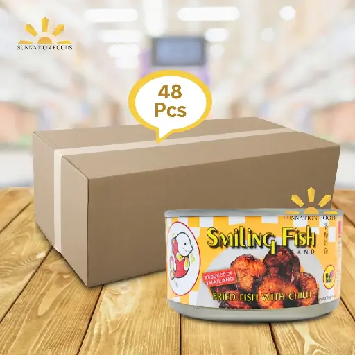 [4027] Smiling Fish Fried FISH w Chilli 48x90g