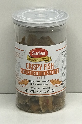 [4311] Sunlee Crispy Fish (Sardine) Swt & Chili (tin) 12x120g