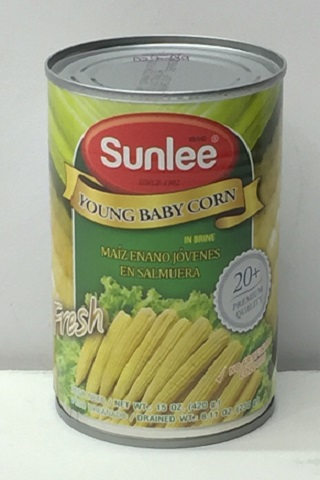 [1551] Sunlee Young BABY CORN (20+) 24x410g